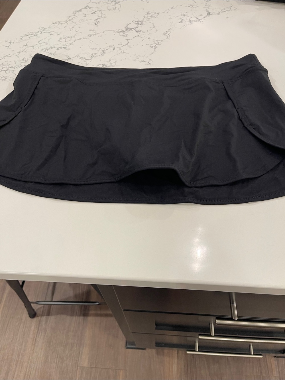 Athleta Black Athletic Swim skirt with Pocket Details